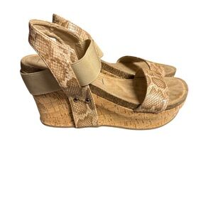 Beach by Matisse Point Break Wedge Sandal (Women's) - Natural - Sz 8 M
